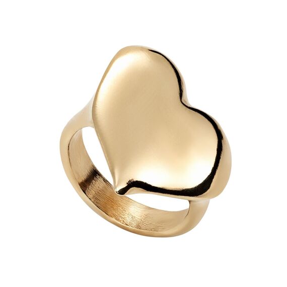 Золотое кольцо женское с сердцем UNOde50 L heart, Размер (мм): 165