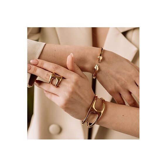 Золотое кольцо женское с сердцем UNOde50 L heart, Размер (мм): 165, изображение 2