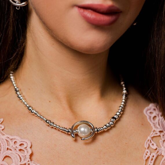 Женское ожерелье на шею с жемчугом UNOde50 Another round, oh oh oh…!, изображение 4