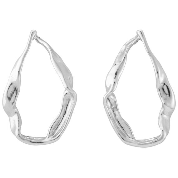 Серебряные серьги женские крупные Прилив UNOde50 Tide