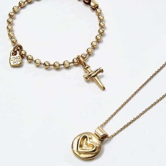 Золотая подвеска женская Сердце UNOde50 Heart, изображение 4