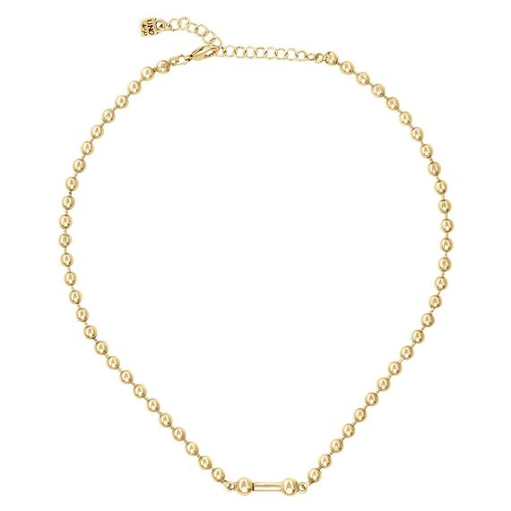 Золотая цепь на шею шариками UnoDe50 Pick 1