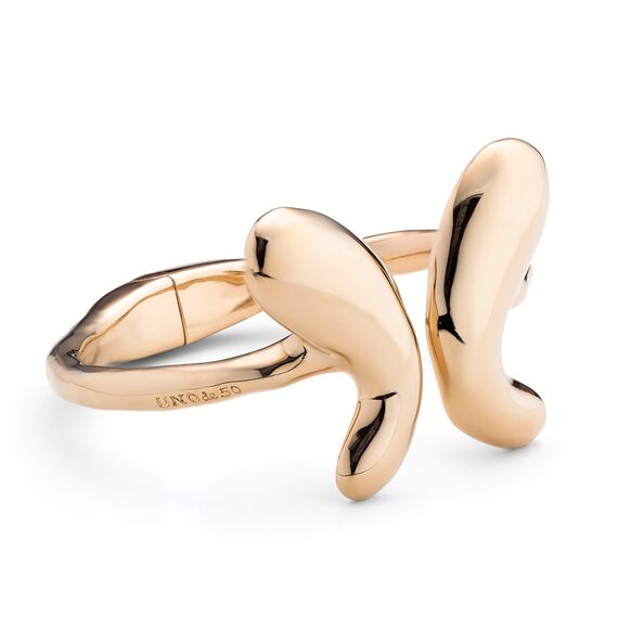 Золотой браслет женский жесткий Бабочка UNOde50 Wings, Размер (мм): 155, изображение 2