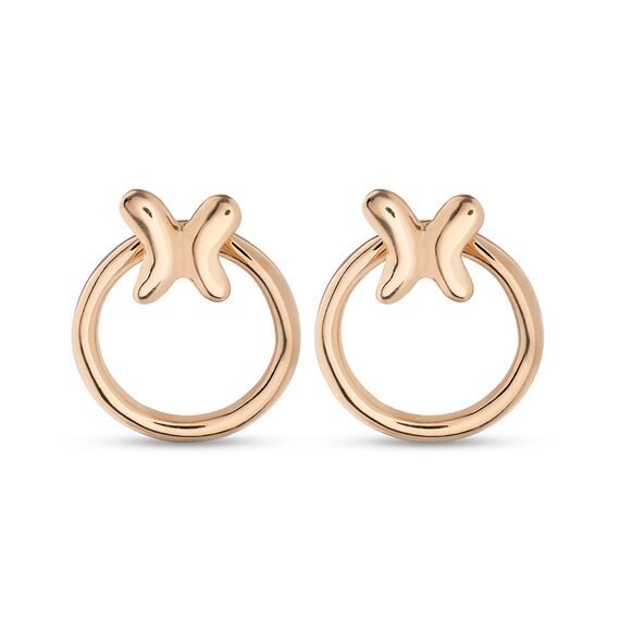 Золотые серьги женские Бабочка UNOde50 Butterfly Effect