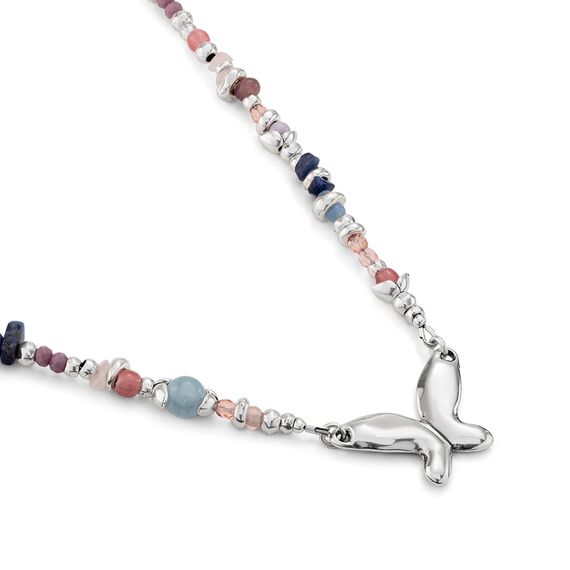 Серебряное колье женское с муранским стеклом Бабочка UNOde50 Metamorphosis, изображение 3