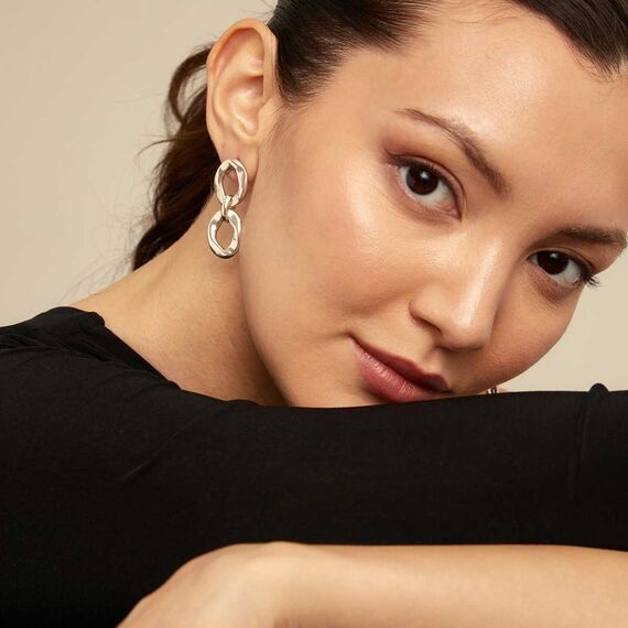 Серебряные серьги женские UNOde50 Groovy, изображение 4