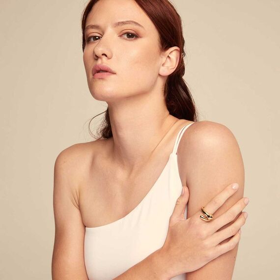 Золотое кольцо витое Гвоздь UNOde50 Comeback, Размер (мм): 16,3-16,7, изображение 3