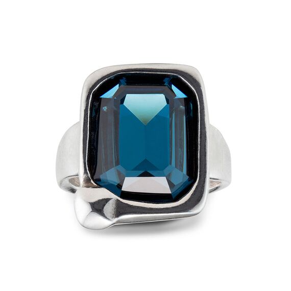 Серебряное кольцо женское с кристаллом Сваровски UNOde50 Unconventional, Размер (мм): 16,3-16,7, изображение 2