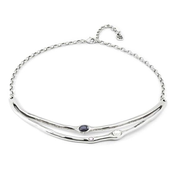 Серебряное колье женское с кристаллами Сваровски UNOde50 Sunshine, изображение 2