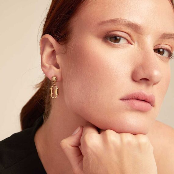 Золотые серьги женские UNOde50 Merci, изображение 3