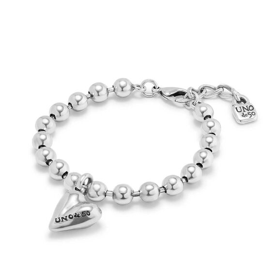 Серебряный браслет на руку из сферических бусин UNOde50 Cupido, изображение 2