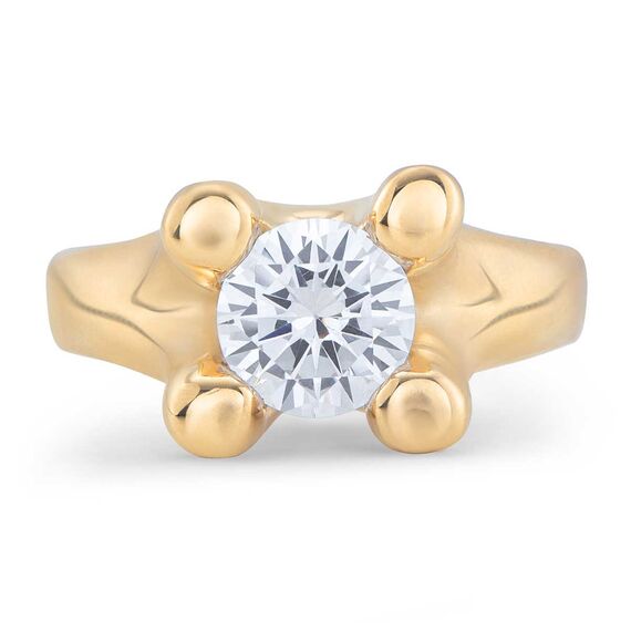 Золотое кольцо с цирконием UNOde50 Anima, Размер (мм): 17,3-17,7, изображение 2