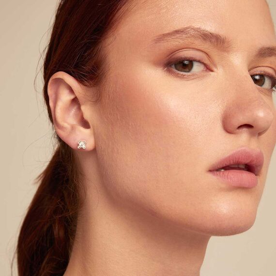 Серебряные серьги женские с цирконием UNOde50 Cosmos, изображение 3