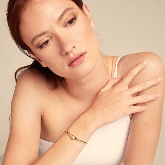 Золотой браслет женский с цирконием UNOde50 Cosmos, изображение 3