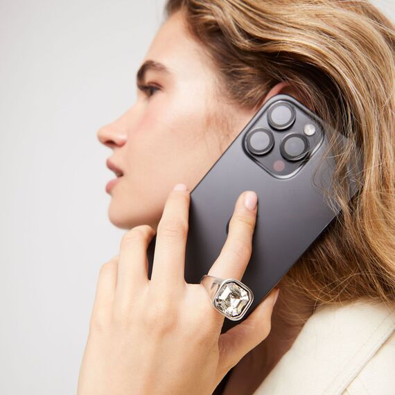 Серебряное кольцо женское с кристаллом Сваровски UNOde50 Ser Sin Complejos, Размер (мм): 17,3-17,7, изображение 3