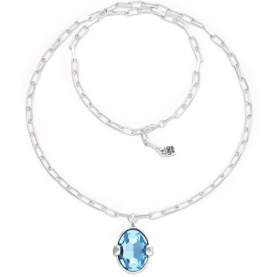 Серебряное колье женское с кристаллом UNOde50 Ser Deslumbrante