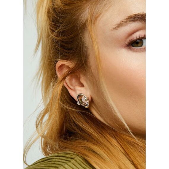 Серебряные серьги с кристаллом UNOde50 Ser Deslumbrante, изображение 3