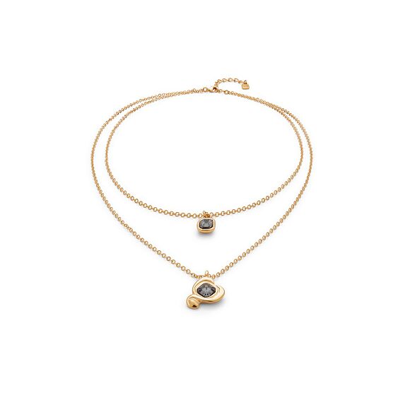 Золотое ожерелье с кристаллами Сваровски UNOde50 Ser Expresiva, изображение 2