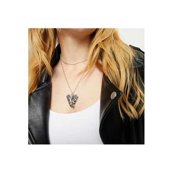 Серебряное колье женское Крылья UNOde50 Ser Invencible, изображение 4