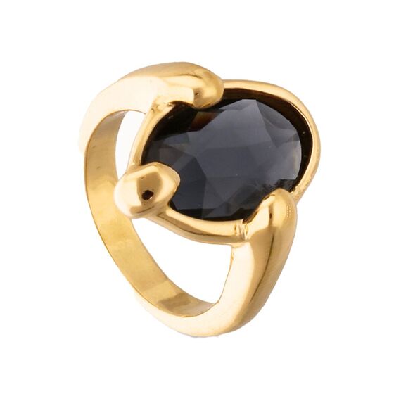 Золотое кольцо женское с кристаллом UNOde50 Ser Deslumbrante, Размер (мм): 16,3-16,7, изображение 2