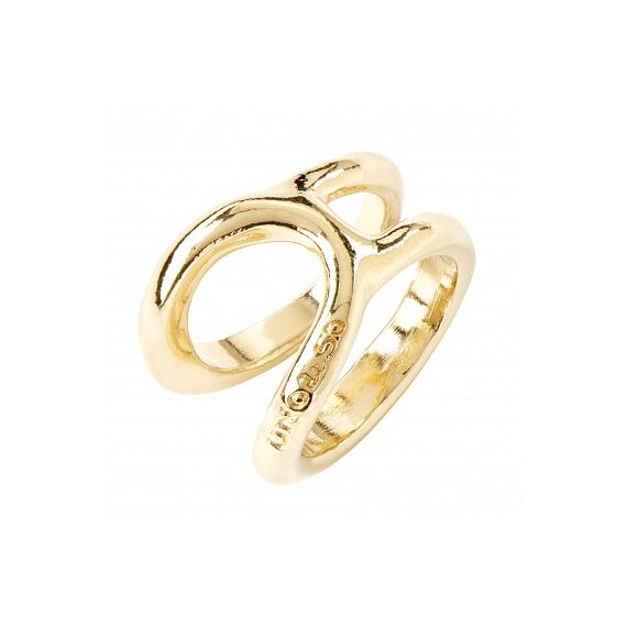 Золотое кольцо женское Кратчайший путь UNOde50 Shortcut, Размер (мм): 15,3-15,7