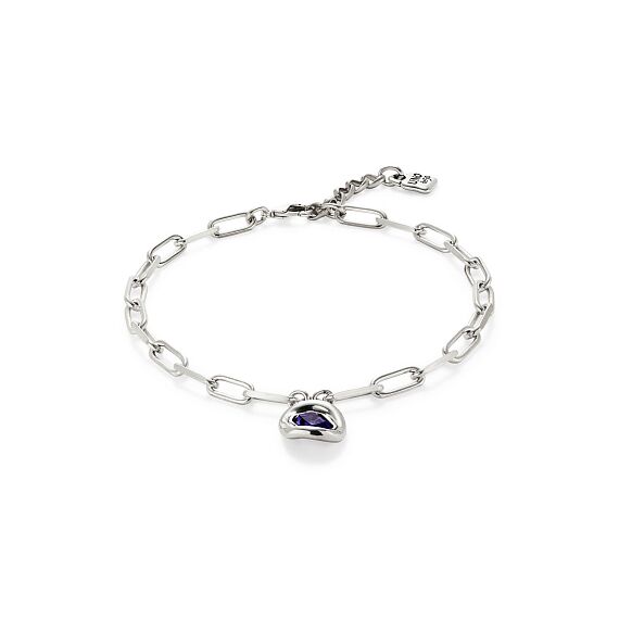 Серебряное ожерелье женское с кристаллом Сваровски UNOde50 Ser Valiente, изображение 2