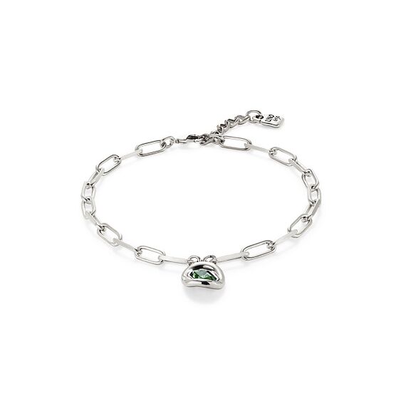 Серебряное ожерелье женское с кристаллом Сваровски UNOde50 Ser Valiente, изображение 2