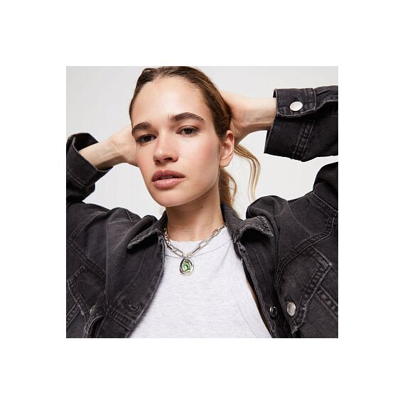 Серебряное ожерелье женское с кристаллом Сваровски UNOde50 Ser Valiente, изображение 4