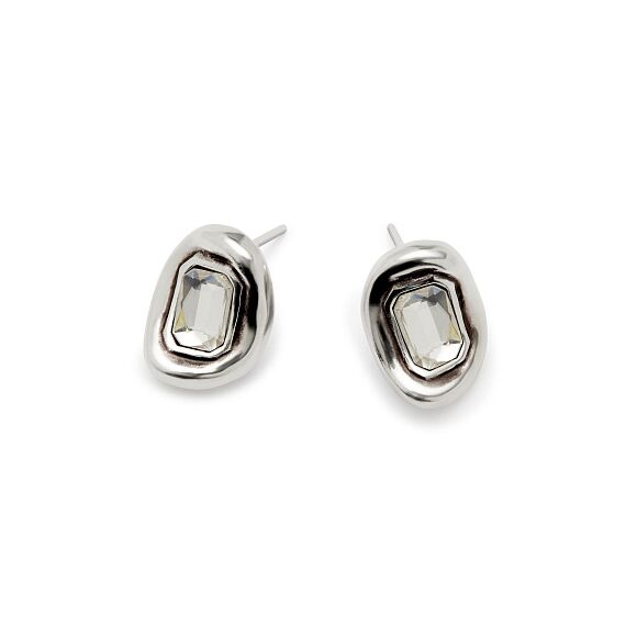 Серебряные серьги женские с кристаллами Сваровски UNOde50 Ser Valiente, изображение 2