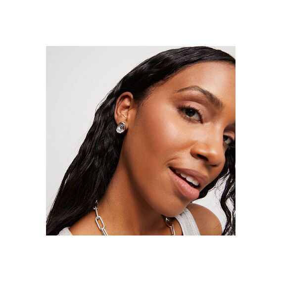 Серебряные серьги женские с кристаллами Сваровски UNOde50 Ser Valiente, изображение 3