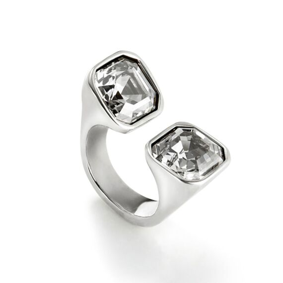 Серебряное кольцо женское с кристаллами Сваровски UNOde50 Ser Sin Complejos, Размер (мм): 17,3-17,7