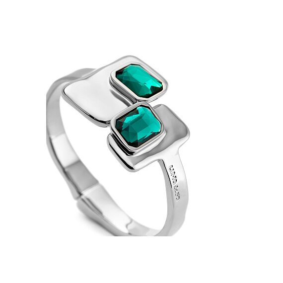 Серебряный браслет жесткий с кристаллами Сваровски UNOde50 Ser Magnetica, Размер (мм): 155, изображение 3