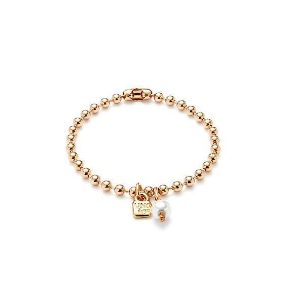 Золотой браслет женский на руку с жемчугом UNOde50 Ser Unico