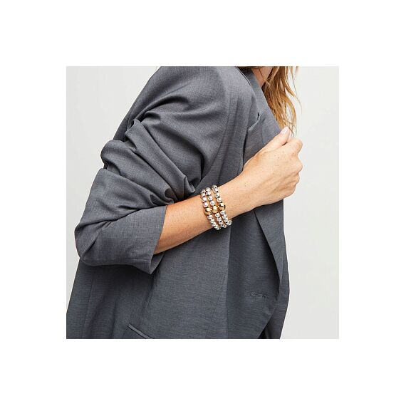 Серебряный браслет многослойный с бусинами UNOde50 Ser Intrepida, Размер (мм): 155, изображение 4