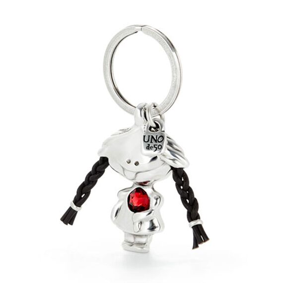 Серебряный брелок с кристаллом Сваровски UNOde50 Siempre Uno