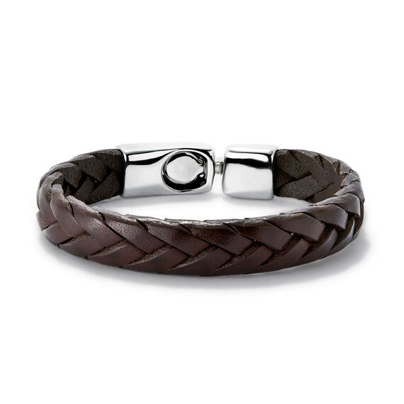 Кожаный браслет с серебром UNOde50 Ser Natural, Размер (мм): 180