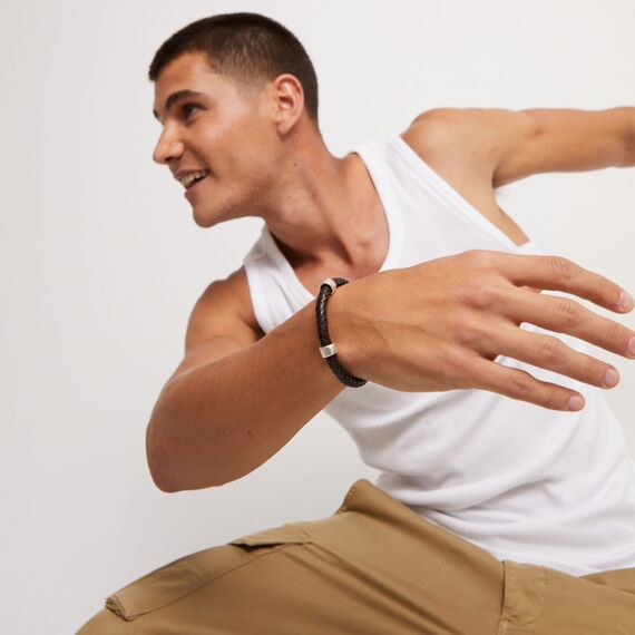 Кожаный браслет с серебром UNOde50 Ser Natural, Размер (мм): 155, изображение 4