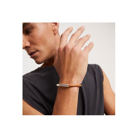 Кожаный браслет с серебром UNOde50 Ser Natural, Размер (мм): 180, изображение 4