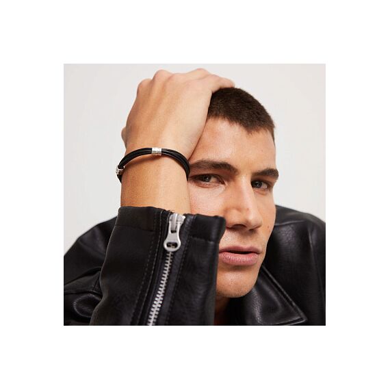 Кожаный браслет с серебром UNOde50 Ser Natural, Размер (мм): 195, изображение 5