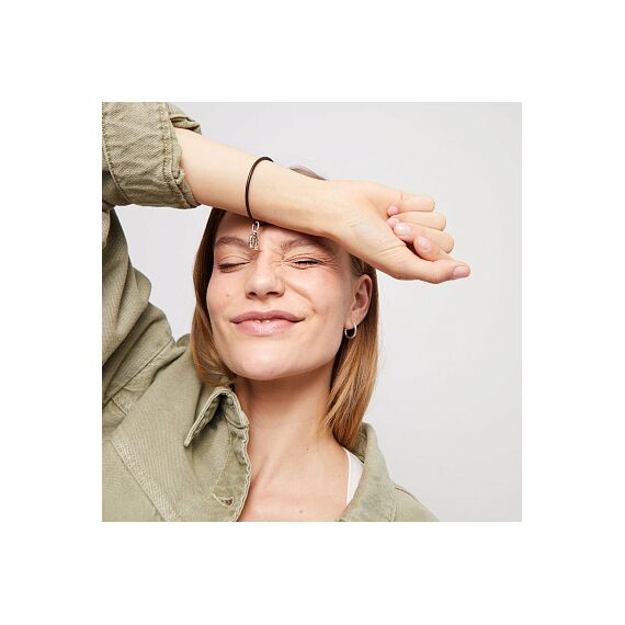 Кожаный браслет женский с серебром UNOde50 Hazte Uno, изображение 5