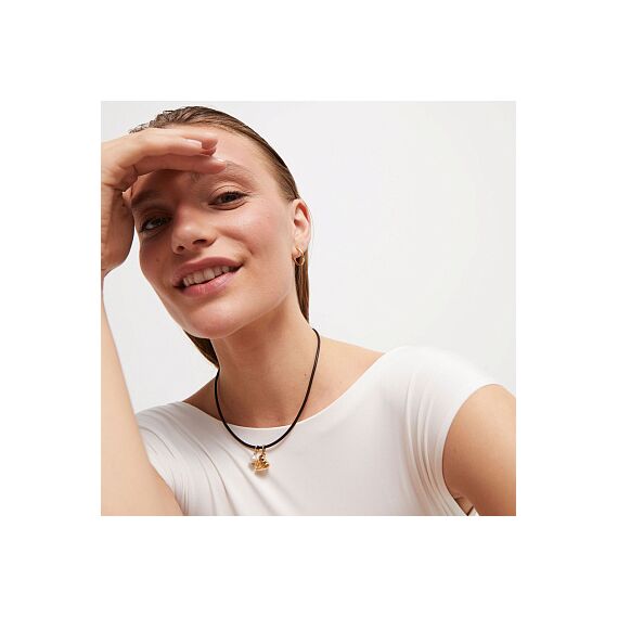 Кожаное ожерелье с золотом и жемчужиной UNOde50 Ser Unico, изображение 4