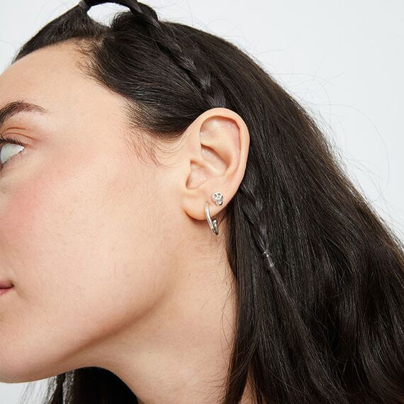 Серебряная моносерьга Череп UNOde50 Ser Imparable, изображение 4