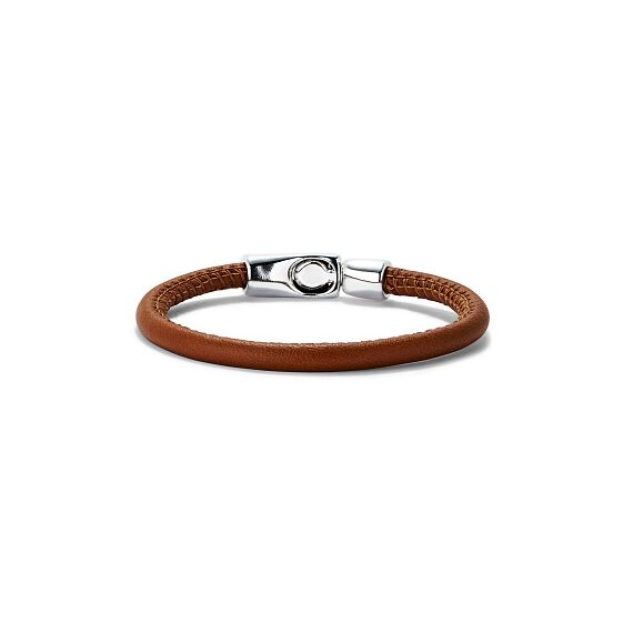 Кожаный браслет с серебром UNOde50 Ser Natural, Размер (мм): 180