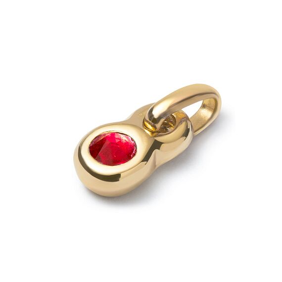 Золотая подвеска с кристаллом Сваровски UNOde50 Hazte Uno, изображение 2