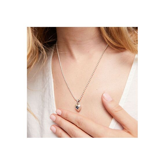 Серебряная подвеска с кристаллом Сваровски Сердце UNOde50 Hazte Uno, изображение 3