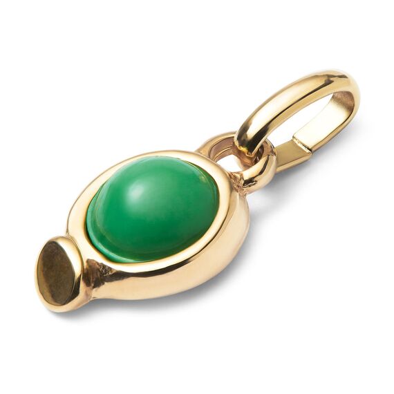 Золотая подвеска с натуральным камнем Круг UNOde50 Hazte Uno, изображение 2