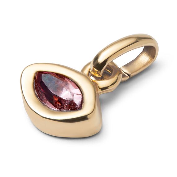 Золотая подвеска с кристаллом Сваровски Глаз UNOde50 Hazte Uno, изображение 2