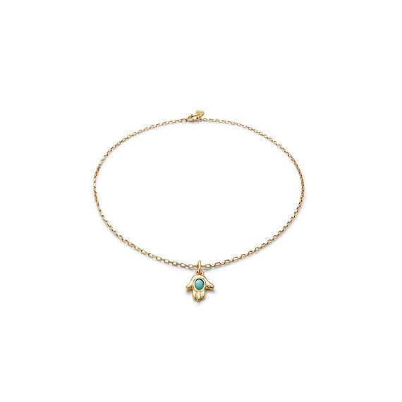 Золотое ожерелье женское с подвеской и муранским стеклом UNOde50 Ser Unico, изображение 2