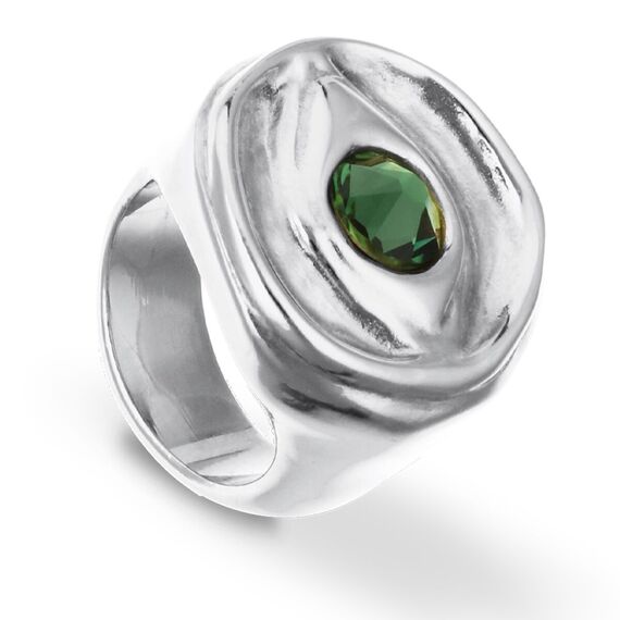 Серебряное кольцо с цирконием UNOde50 Ser Intuitiva, Размер (мм): 16,3-16,7, изображение 2