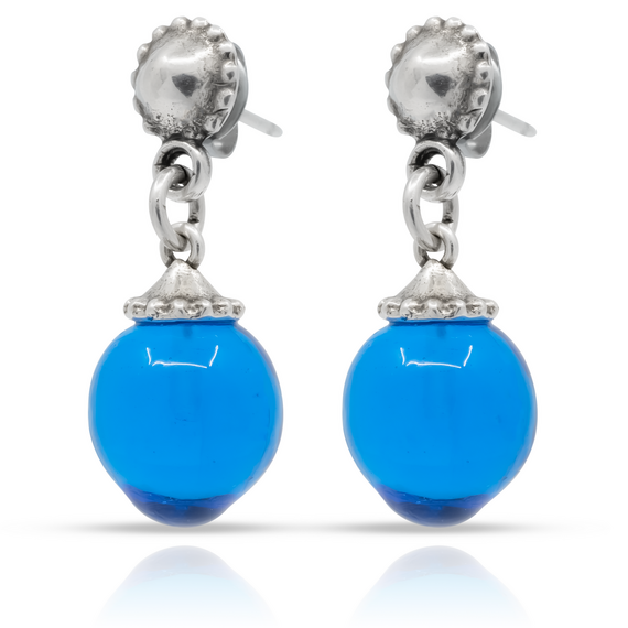 Серебряные серьги с муранским стеклом Ciclon Rania, изображение 3